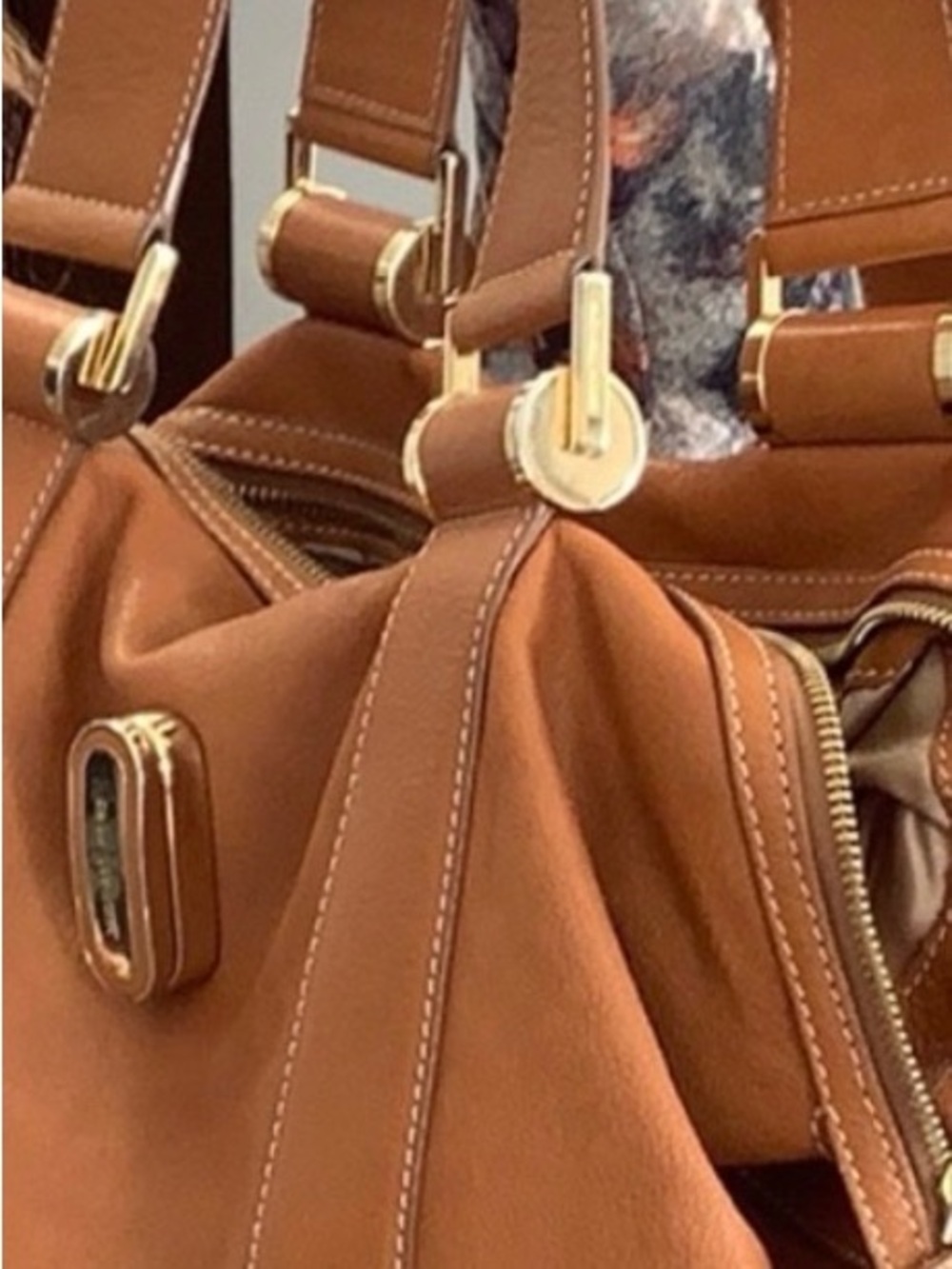 Michael Kors Classic Pebbled Leather Satchel Handbag - Tan
